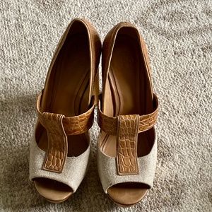 Tory Burch Wooden Chunky Heels